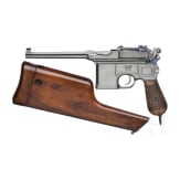 A Mauser C 96 "Prewar Commercial", USA, with shoulder stock