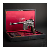 A factory engraved Mauser C 96, "Prewar Commercial", cased