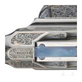 A factory engraved Mauser C 96, "Prewar Commercial", cased
