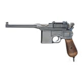 A Mauser C 96, "Prewar Commercial", with shoulder stock; Imperial Army
