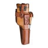 A Mauser C 96, "Wartime Commercial", with shoulder stock and leather harness, Imperial Army