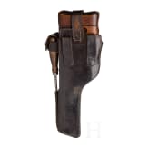 A Mauser C 96/16, with shoulder stock and leather harness, Czech contract