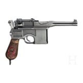 Mauser C 96 "Luger-Barreled 1920 Rework", with shoulder stock