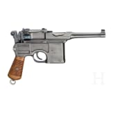 Mauser C 96, "Early Postwar Bolo", with shoulder stock and harness