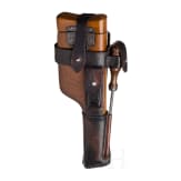 Mauser C 96, "Early Postwar Bolo", with shoulder stock and harness