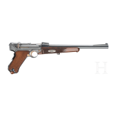 A cased Luger presentation Carbine Mod. 1902 by DWM, with "GL" initials (Georg Luger)