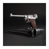 A Luger pistol Mod. 04 (1906) by DWM, 1st pattern ("non altered safety"), with holster