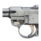 A Luger pistol Mod. 04 (1906) by DWM, 1st pattern ("non altered safety"), with holster