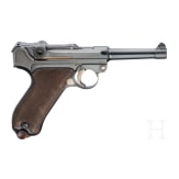 A Luger pistol by DWM, "First Issue", with holster