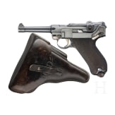 A Luger pistol by DWM, "First Issue", with holster