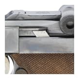 Pistole 08, DWM 1911, ohne Kammerfang, Bayern, mit Koffertasche