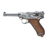 Pistole 08, DWM 1911, ohne Kammerfang, Bayern, mit Koffertasche