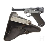 A Luger pistol by DWM, 1912, with holster