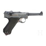 A Luger pistol by DWM, 1912, with holster