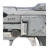 A Luger pistol by DWM, 1913, no hold-open, machine-gun bataillon
