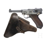 A Luger pistol by DWM, 1913, with holster