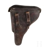 A Luger pistol by DWM, 1914, police, with holster