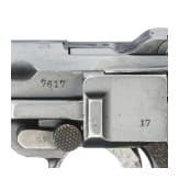 A Luger pistol by DWM, 1914, police, with holster