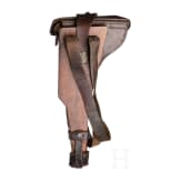 An Artillery Luger by DWM, 1914, "EWB" marking, with shoulder stock and holster
