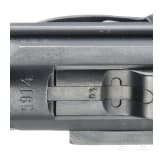 An Artillery Luger by DWM, 1914, "EWB" marking, with shoulder stock and holster