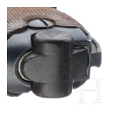 An Artillery Luger by DWM, 1914, "EWB" marking, with shoulder stock and holster