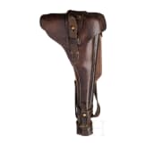 An Artillery Luger by DWM, 1914, "EWB" marking, with shoulder stock and holster