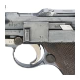 An Artillery Luger by DWM, 1915, with shoulder stock and holster