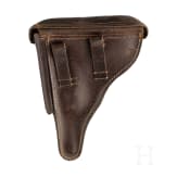 A Luger pistol by DWM, 1916, with holster