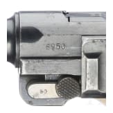A Luger pistol by DWM, 1916, sniper group of a machine gun company