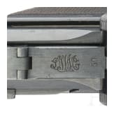 A Luger pistol by DWM, 1916, sniper group of a machine gun company