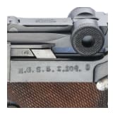 A Luger pistol by DWM, 1916, machine-gun snipers