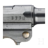 A Luger pistol by DWM, 1917, with holster
