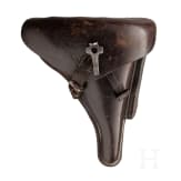 A Luger pistol by DWM, 1917, with holster