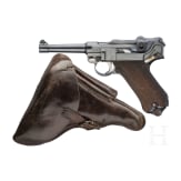 A Luger pistol by DWM, 1917, with holster