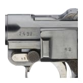 A Luger pistol by DWM, 1917, with holster