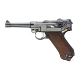 A Luger pistol by DWM, 1917, with holster