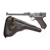 An Artillery Luger by DWM, 1917, with holster