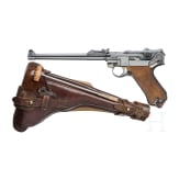 An Artillery Luger by DWM, 1917, with holster and shoulder stock