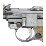 An Artillery Luger by DWM, 1917, with shoulder stock and holser