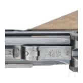 An Artillery Luger by DWM, 1917, with shoulder stock and holser