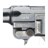 A Luger pistol by DWM, 1918, "Lazy S Death's Head"