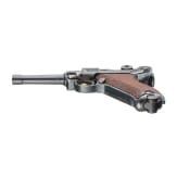 A Luger pistol by DWM, 1918, "Lazy S Death's Head", with holster