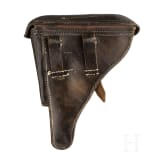 A Luger pistol by DWM, 1918, "Lazy S Death's Head", with holster