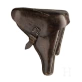 A Luger pistol by DWM, 1918, "Lazy S Death's Head", with holster