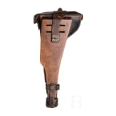 An Artillery Luger by DWM, 1918, with shoulder stock and holster
