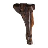 An Artillery Luger by DWM, 1918, with shoulder stock and holster