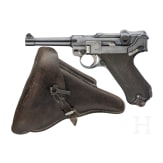 Pistole 08, DWM, 1917, Weimar / Wehrmacht, Marine, mit Koffertasche