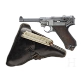 A Luger pistol by DWM, Weimar Alphabet, Navy, with holster