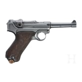 A Luger pistol by DWM, Weimar Alphabet, Navy, with holster
