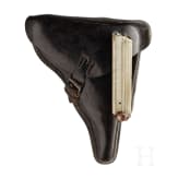 A Luger pistol by DWM, Weimar Alphabet, Navy, with holster